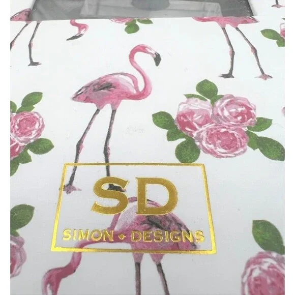 Beautiful Crystal Perfume Bottle with Hand Painted Flamingos - Picture 10 of 11